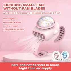 Rechargeable Watch Projection Fan Usb Charging Small Watch Cooling Fan For Indoor Outdoor Baby Stroller Accessories Cooler Watc