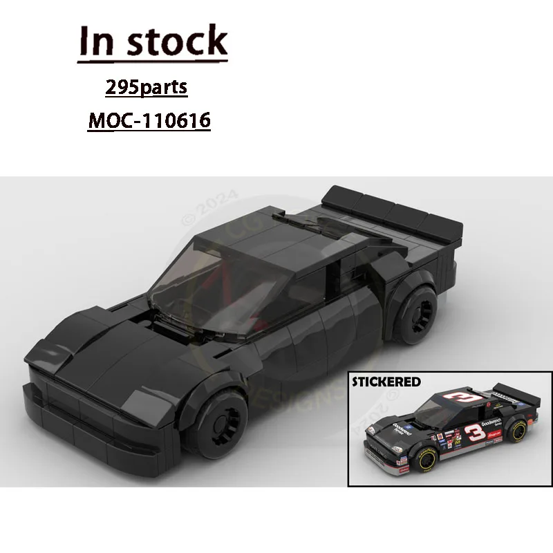 MOC-110616 Новый классический спортивный автомобиль, гоночный строительный блок, модель 295, детали - подарок на день рождения, строительная игрушка для мальчиков и детей