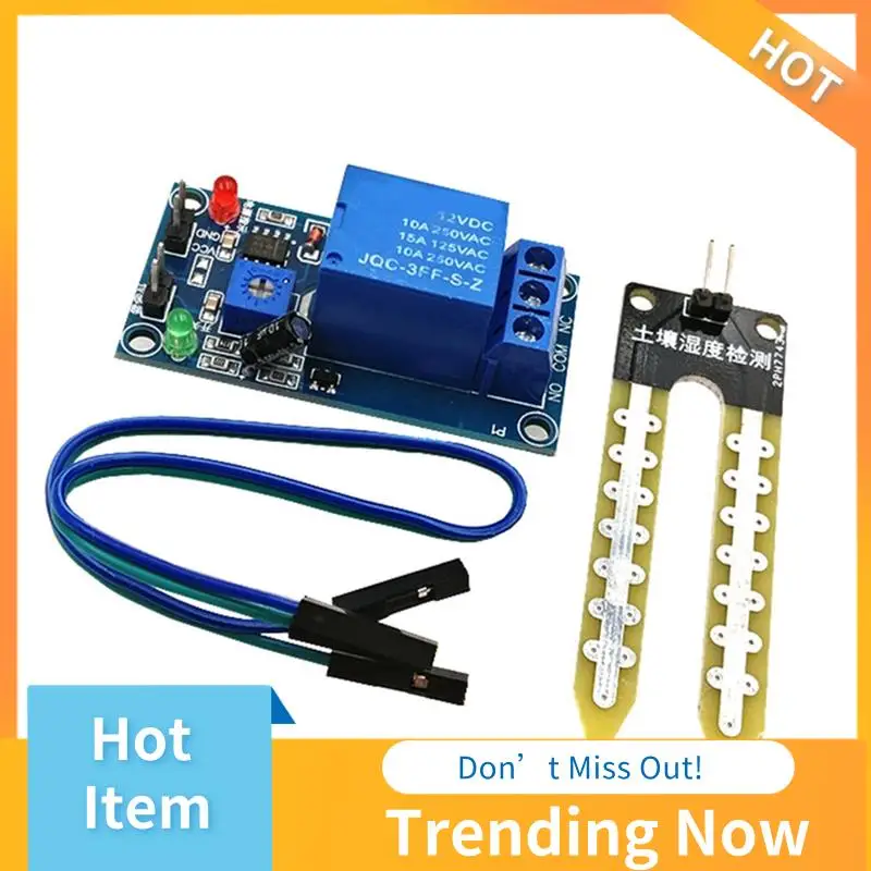 أفضل العروض وحدة التحكم في مرحل مستشعر رطوبة التربة، مفتاح تشغيل الرطوبة التلقائي