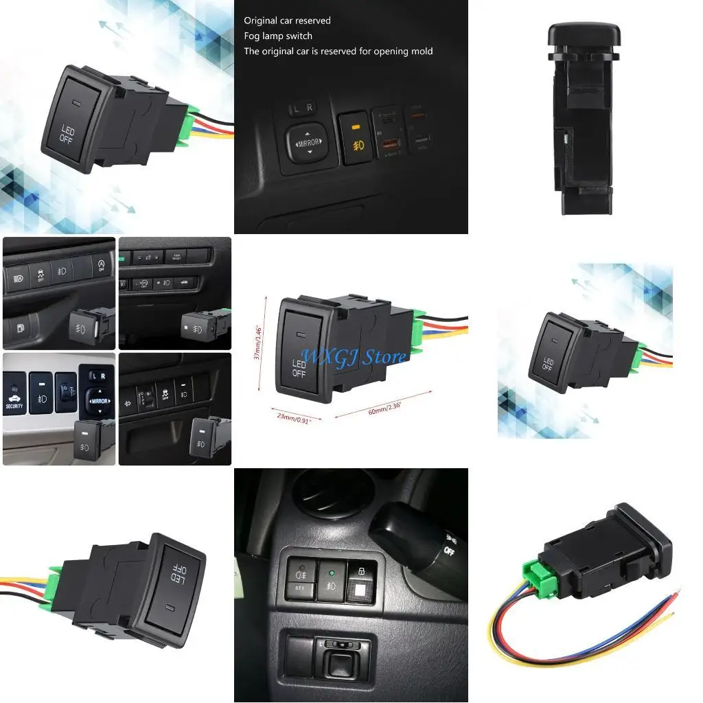 

37JE CAR FOG FOG LIGHT Переключатель замены туманной лампы Вкл/выключение для Джимни 07-15