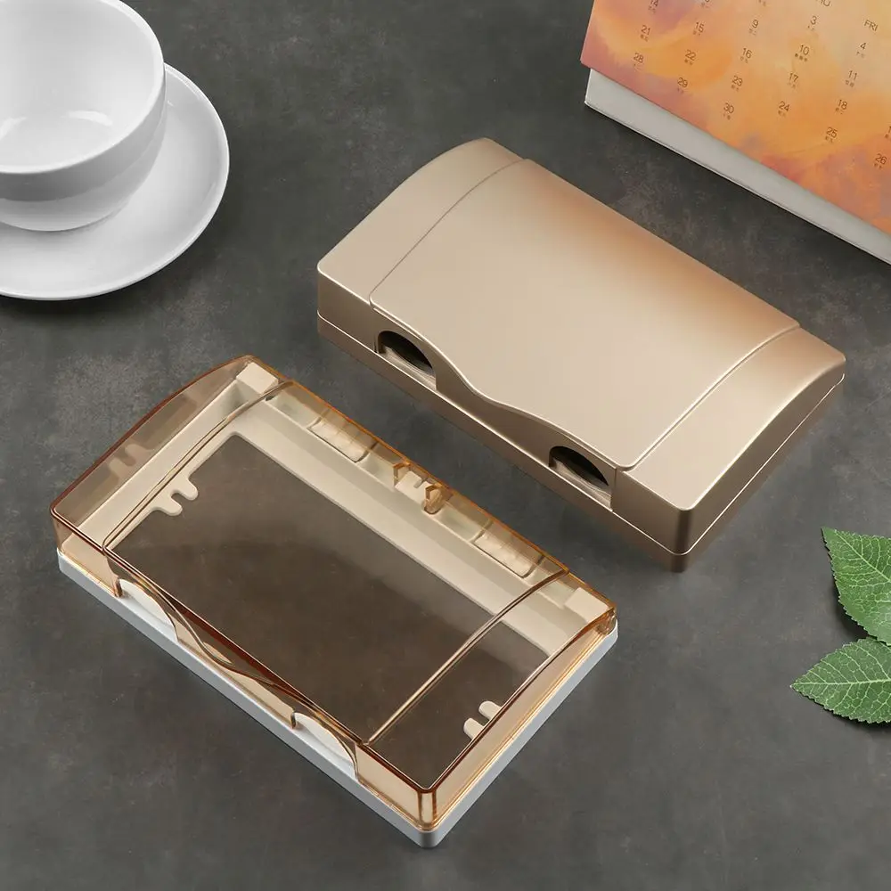 New Plastic Switch Protection Box Double Sockets Transparent Electric Plug Cover 86 type Power Outlet Socket Splash Box Home
