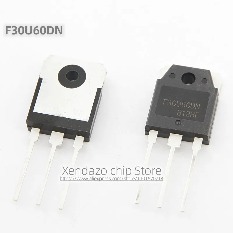 5 pçs/lote F30U60DN F30U60 30A 600V TO-3P pacote Original genuíno Diodo de recuperação rápida