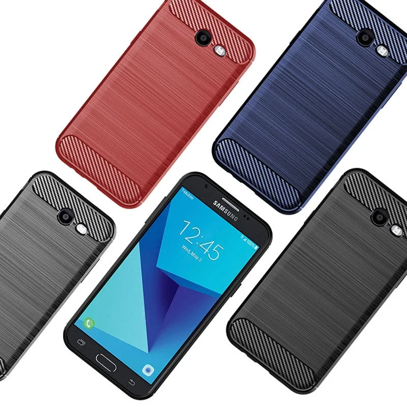 Case For Samsung Galaxy J3 Prime J327 2017 (US version) Case Silicone TPU Bumper Carbon Cover for Samsung J3 Emerge/Eclipse Case
