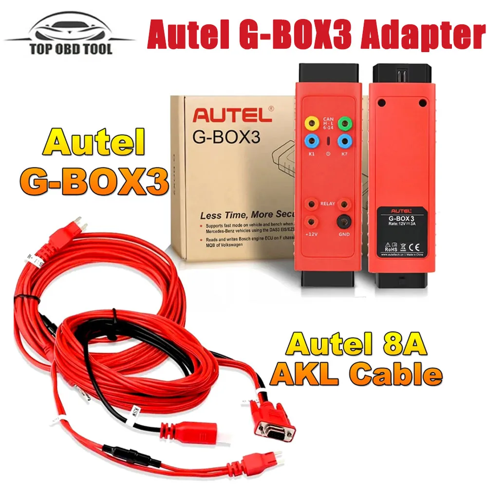 Autel G-BOX3 G-BOX2 Key Programming Adapter Realizes Fast Mode Tool For Mercedes Benz/BMW Work with IM508 PRO/IM608 II/IM608