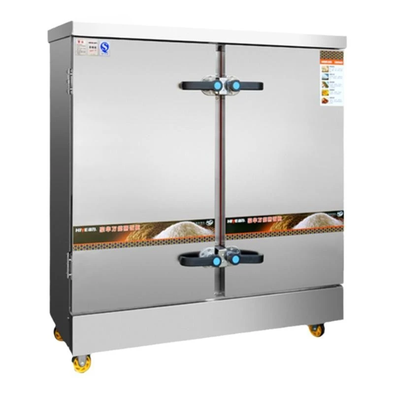 

Commercial rice steamer 24 plates double door electric steamer canteen rice steamer 36 plates 48 plates electric heating gas