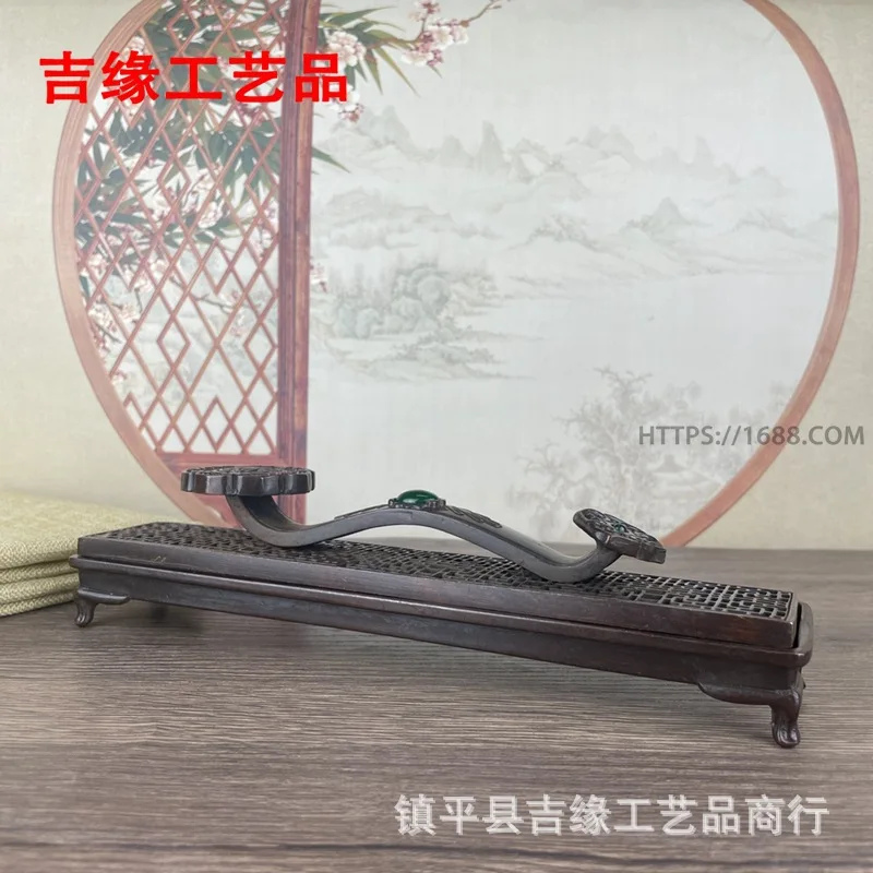 Ruyi Incense Burner Household Incense Burner Incense Box Incense Holder Household Indoor Incense Burner Alloy Handicrafts Tea Ce