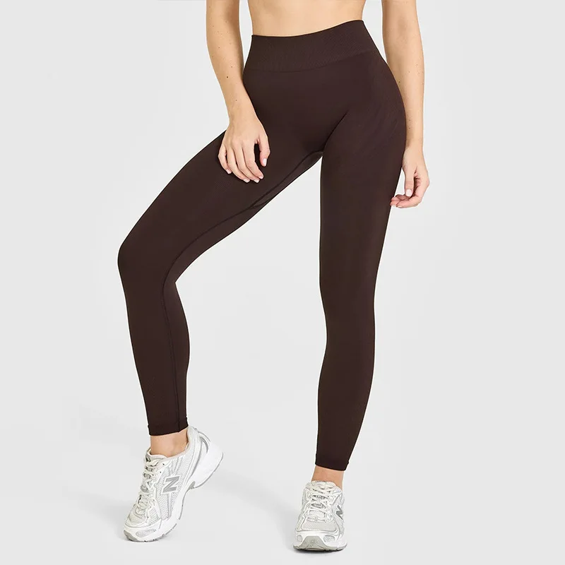 ENYFD EnhanceLift Seamless LeggingsWomen's anti-squat yoga exercise tummy control tight bottom gym sports training clothes