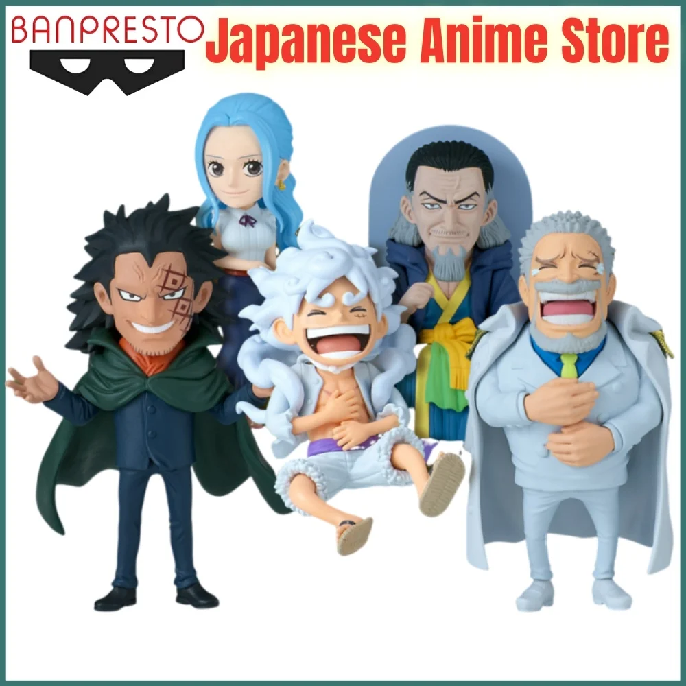 

Banpresto ONE PIECE Аниме Ника Луффи, Гарп, Дракон, ViVi и Кобра Оригинальная аниме-фигурка Фигурки Модель Фигурка