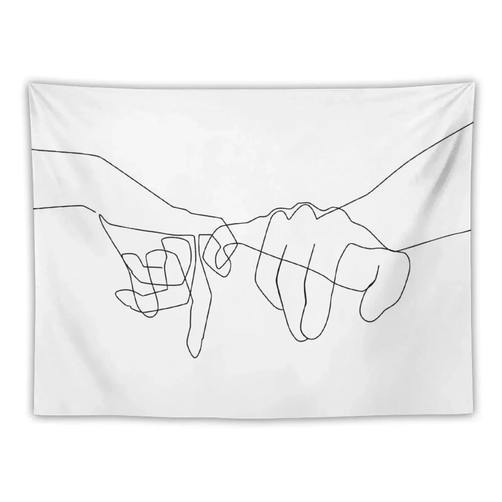 Pinky Swear Tapestry Christmas Decoration Room Decorator Tapestry