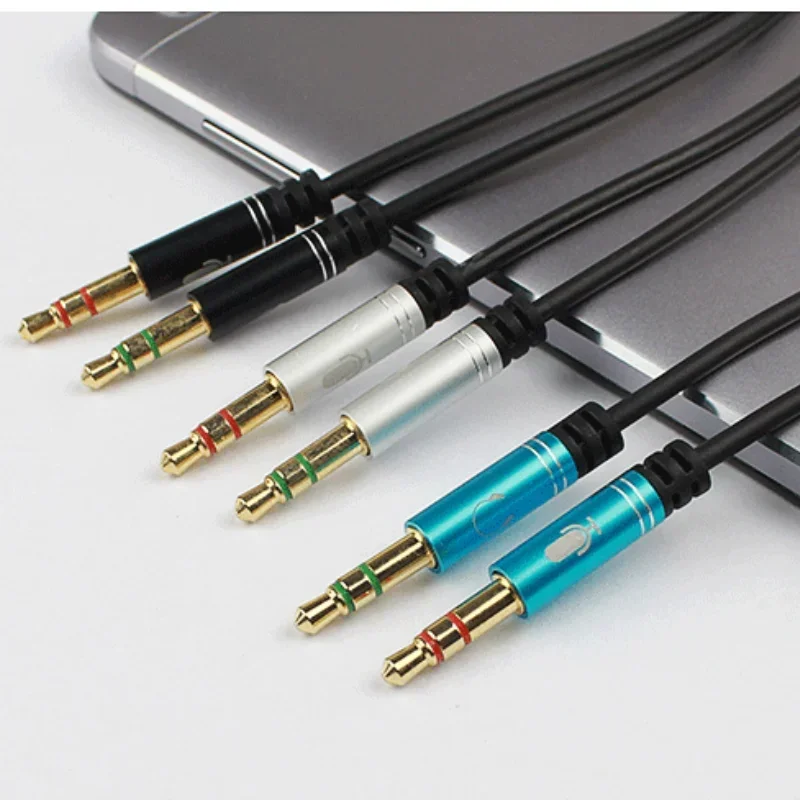 3.5mm Jack Microphone Headset Audio Splitter Aux Extension Cable Female to 2 Male Headphone For Phone Computer L1