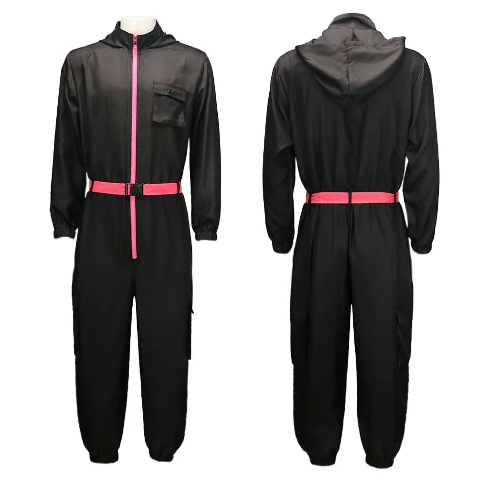 Costumi classici Cosplay Abbigliamento sportivo rosso Giocattoli Accessori per calamari Spettacoli per feste Set completo di maschere Regali Oggetti di scena