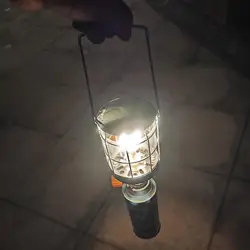Mini Gas Lamp Outdoor Camping Gas Lantern Gas Light Hanging Lamp Tent Lamp for Night Fishing Camping Picnic Backpacking