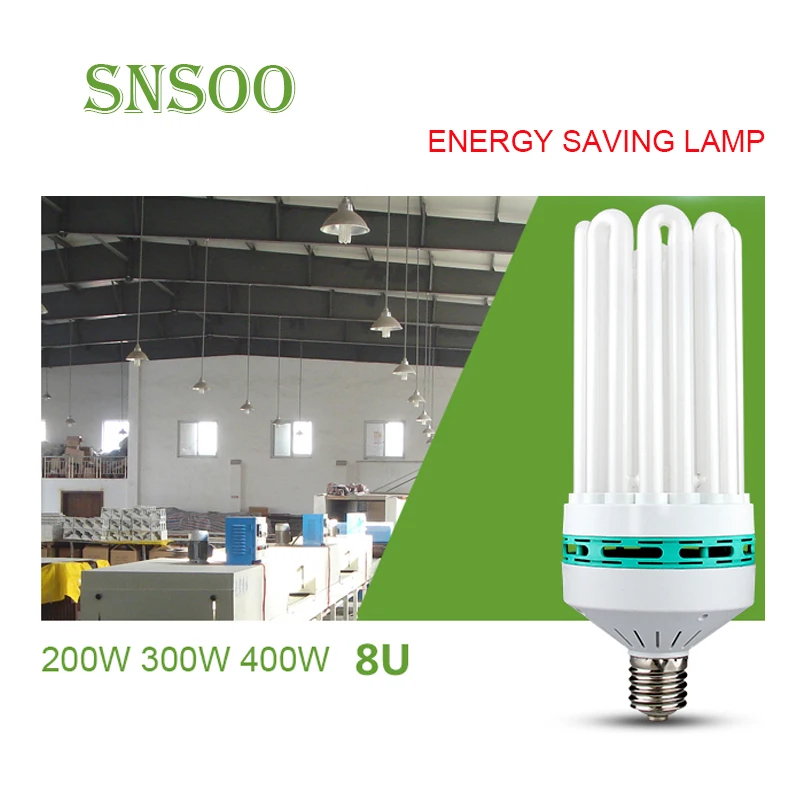 Energy saving lamp 6U 8U E40 220V Industrial 200W 300W 400W for warehouse hall ceiling light industrial use CFL fluorescent