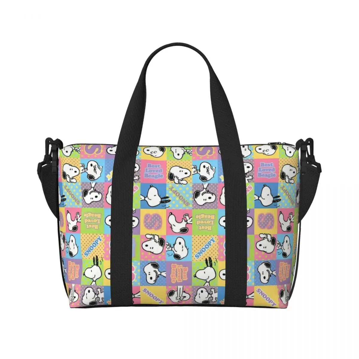 

Изготовленная на заказ большая сумка S-Snoopys для женщин, большая вместительная анимационная пляжная дорожная сумка для спортзала