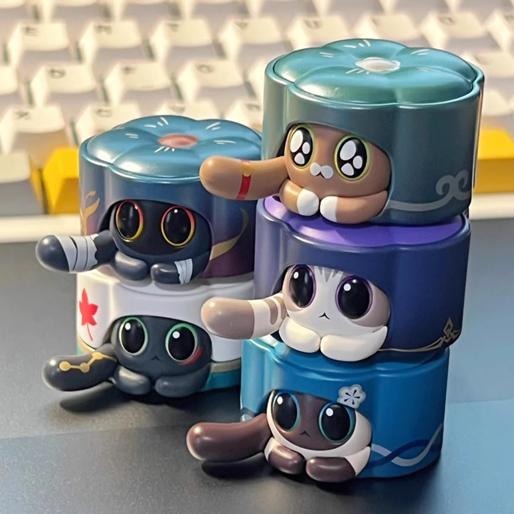 Honkai Baru: Figur Mini Koleksi Rel Bintang Kotak Buta Hadiah Anak Merchandise Mihoyo Resmi Seri Mini Kreasi Ruan Mei