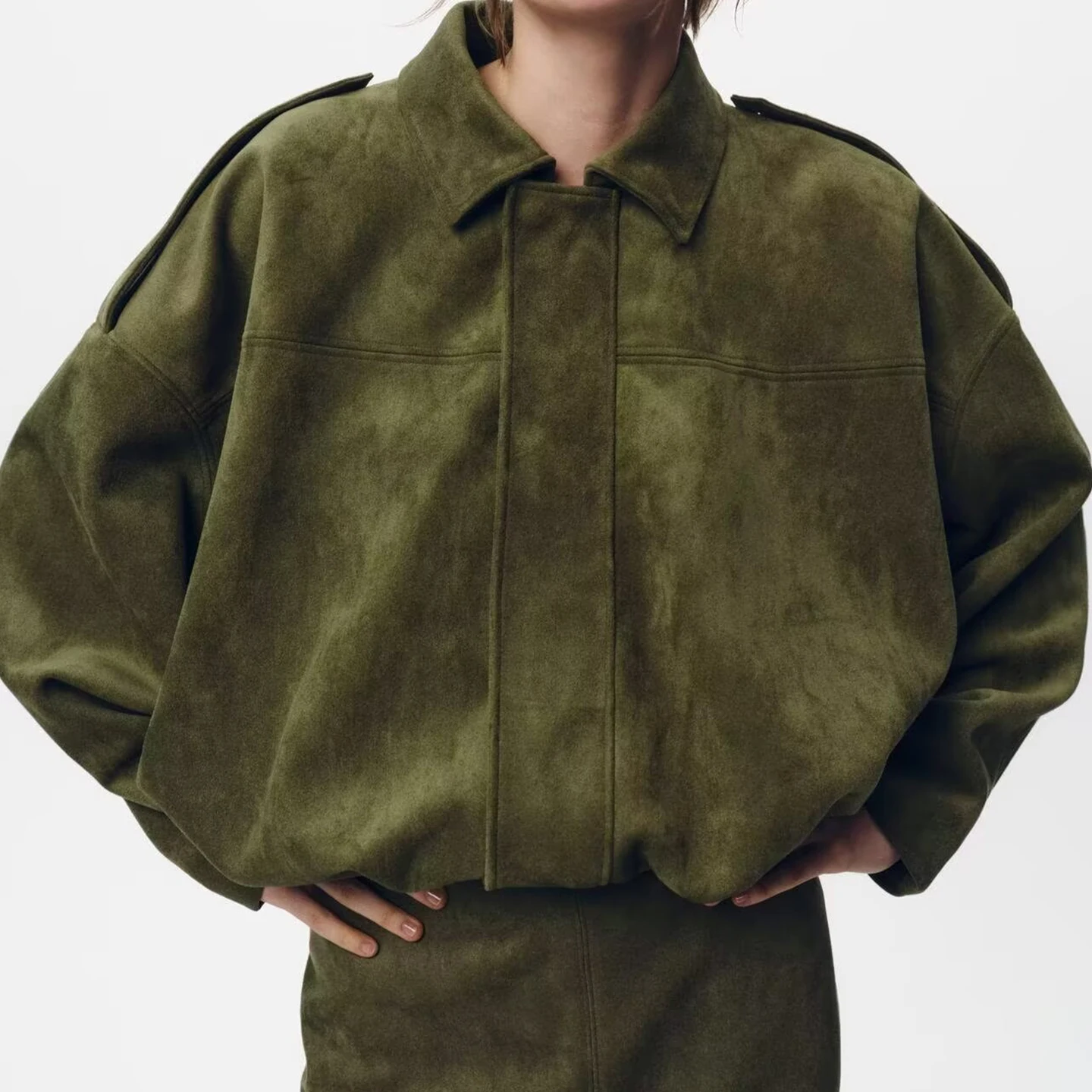 Z Women's Pilot Jaet 2025 New Sle Wind Fce Surface Effect Outerwear Stand Fit ort Coat for Ladies Autumn Season