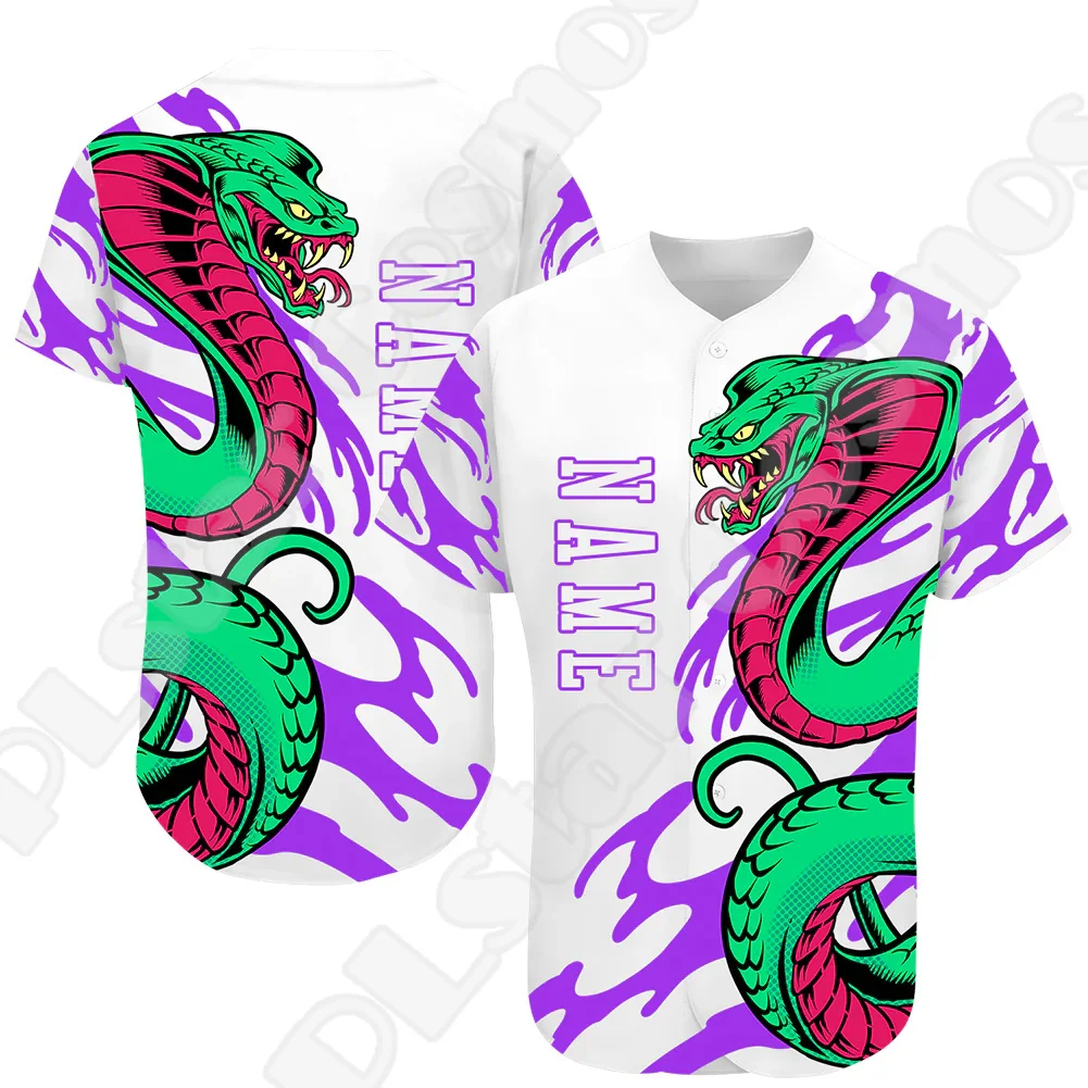 

Custom Name Halloween Skull Dragon Graffiti Gradient Retro Tattoo 3DPrint Summer Casual Harajuku Funny Baseball Shirts Jersey 11