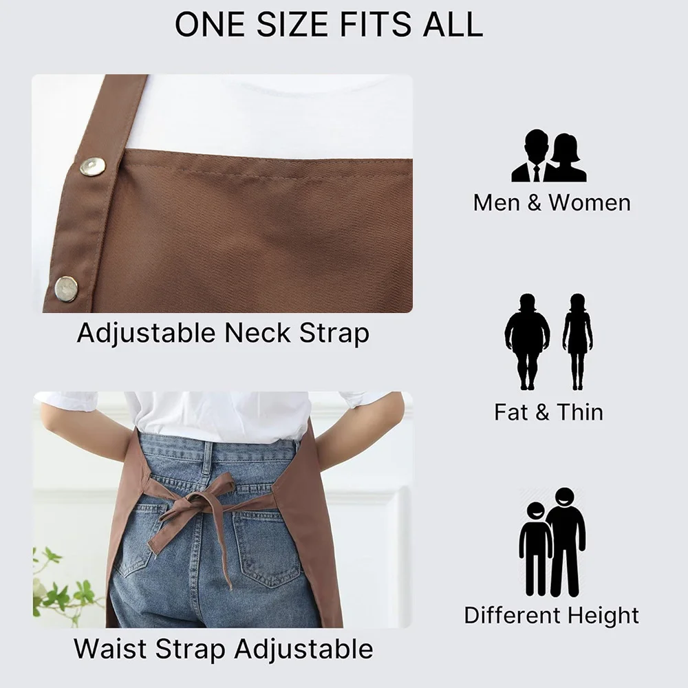 Multi Functional Storage Pocket for Family Kitchen Apron Suitable for Both Men and Women Essential for Daily Cooking and Baking