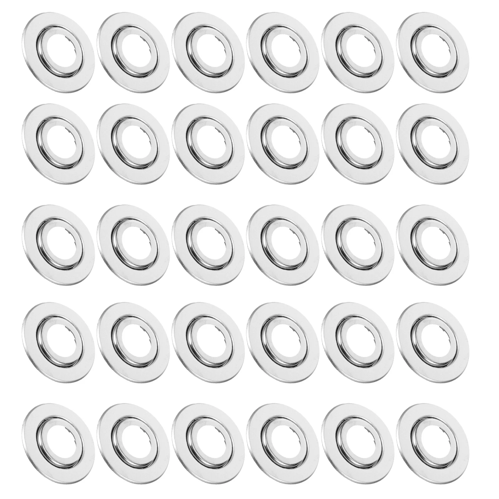 30 قطعة الحريق الرش Escutcheon الدائري الفولاذ المقاوم للصدأ قابل للتعديل التحديثية غطاء مزدوج القرص تقليم الدائري للسكنية التجارية