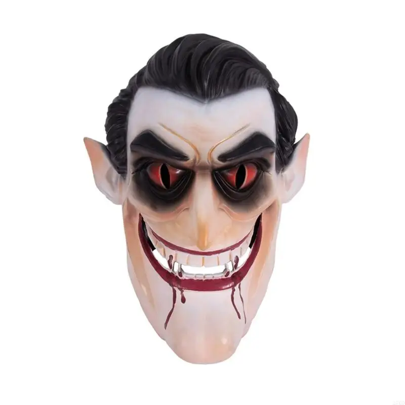 

270D Головной убор Вампиров Дракулы Реалистичный тон кожи Дизайн Хэллоуин Ролевая игра Маска для взрослых