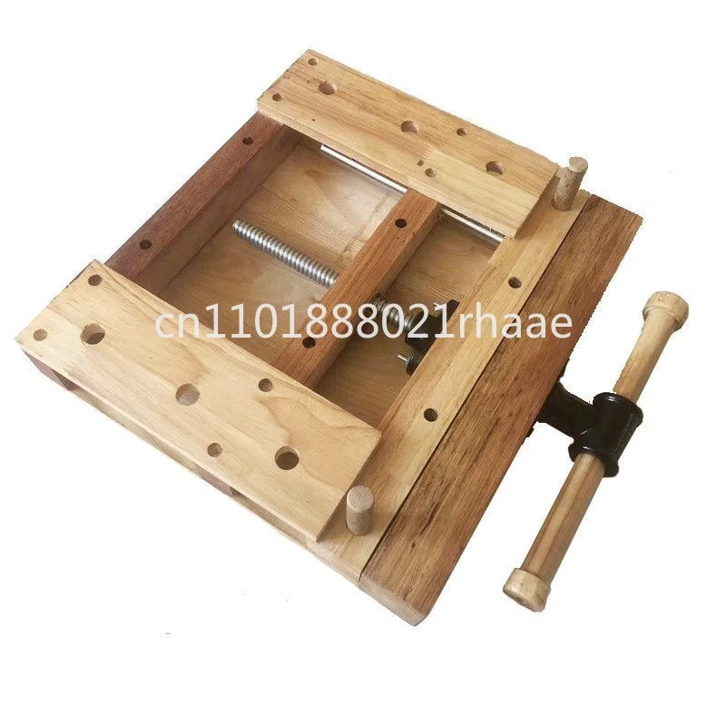 Household small woodworking table, ash wood, woodworking table, woodworking table multi-function desktop, manual
