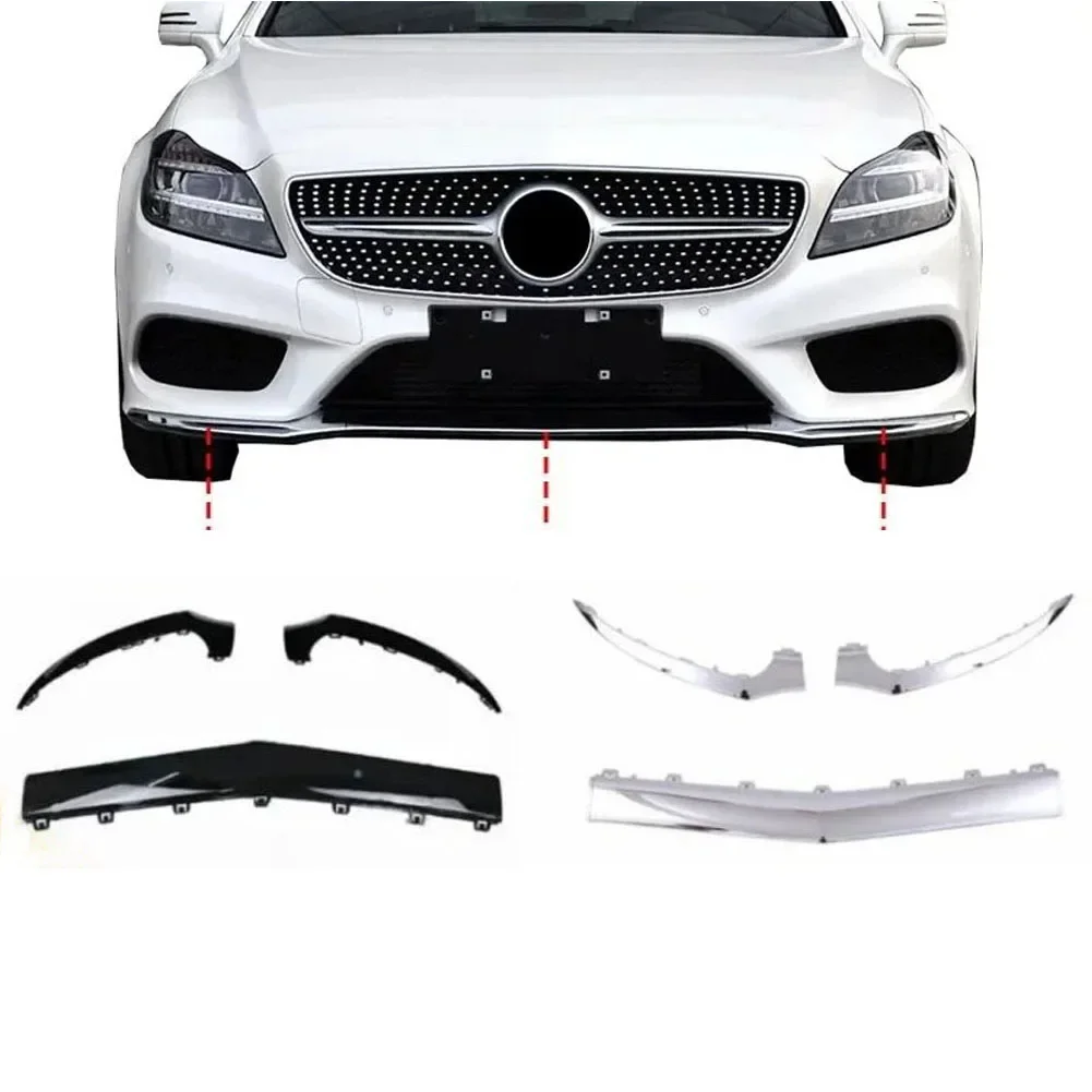 For 2015-2018 Mercedes-Benz CLS400 CLS500 CLS550 (W218) Front Bumper Chrome Trim Molding 2188851574 2188851674 2188851774