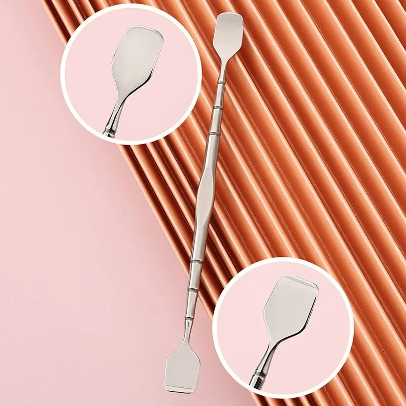 Grattoir de nettoyage de points noirs à Double tête en acier inoxydable, dissolvant de points noirs, outil d'extraction de imperfections, élimination des boutons du visage et des comédons