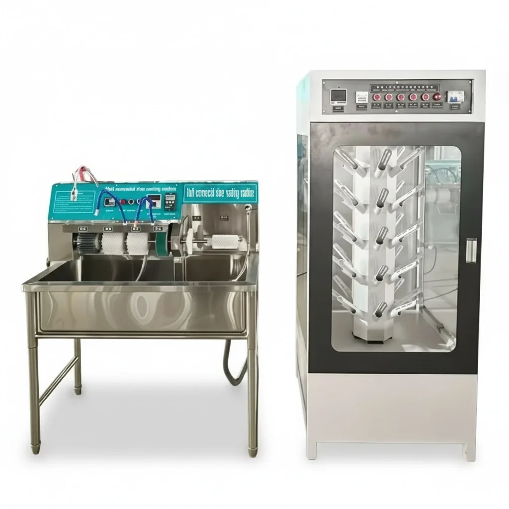 Automatic Sneaker Cleaning Machine, Multi-Brush Commercial Shoe Washer, UV Drying, Heavy Duty Electric Washer, 113cm