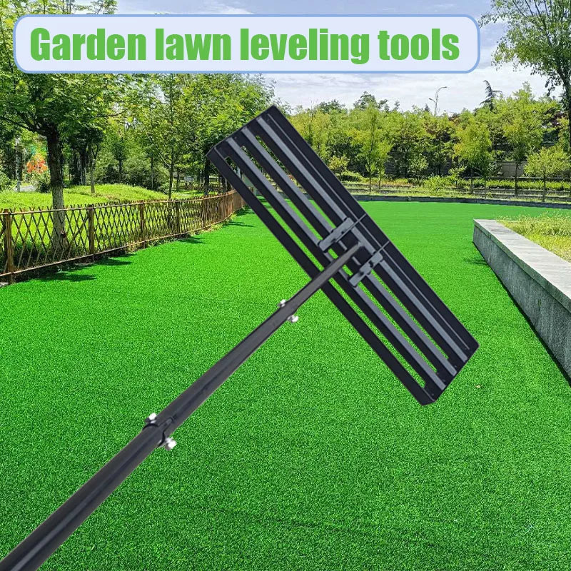 

Инструмент для выравнивания садового газона, грабли для наружного применения, сельскохозяйственная дробилка для песка, грабли для садового газона