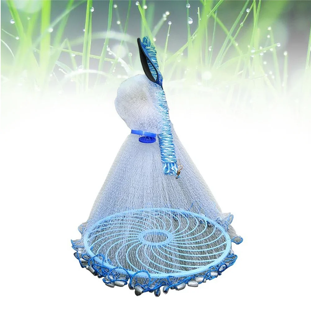 

240 Steel Pendant Auto Open Fishing Net Trap High Precision Nylon Mesh Foldable Portable Shrimp Cage Crayfish Crab Lobster