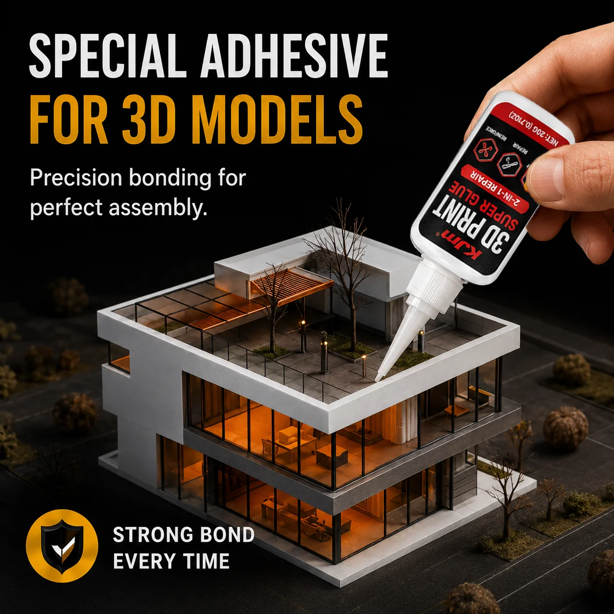 KJM 3D Printer Glue Fast Dry S - đánh giá và giá 3D Printer Resin