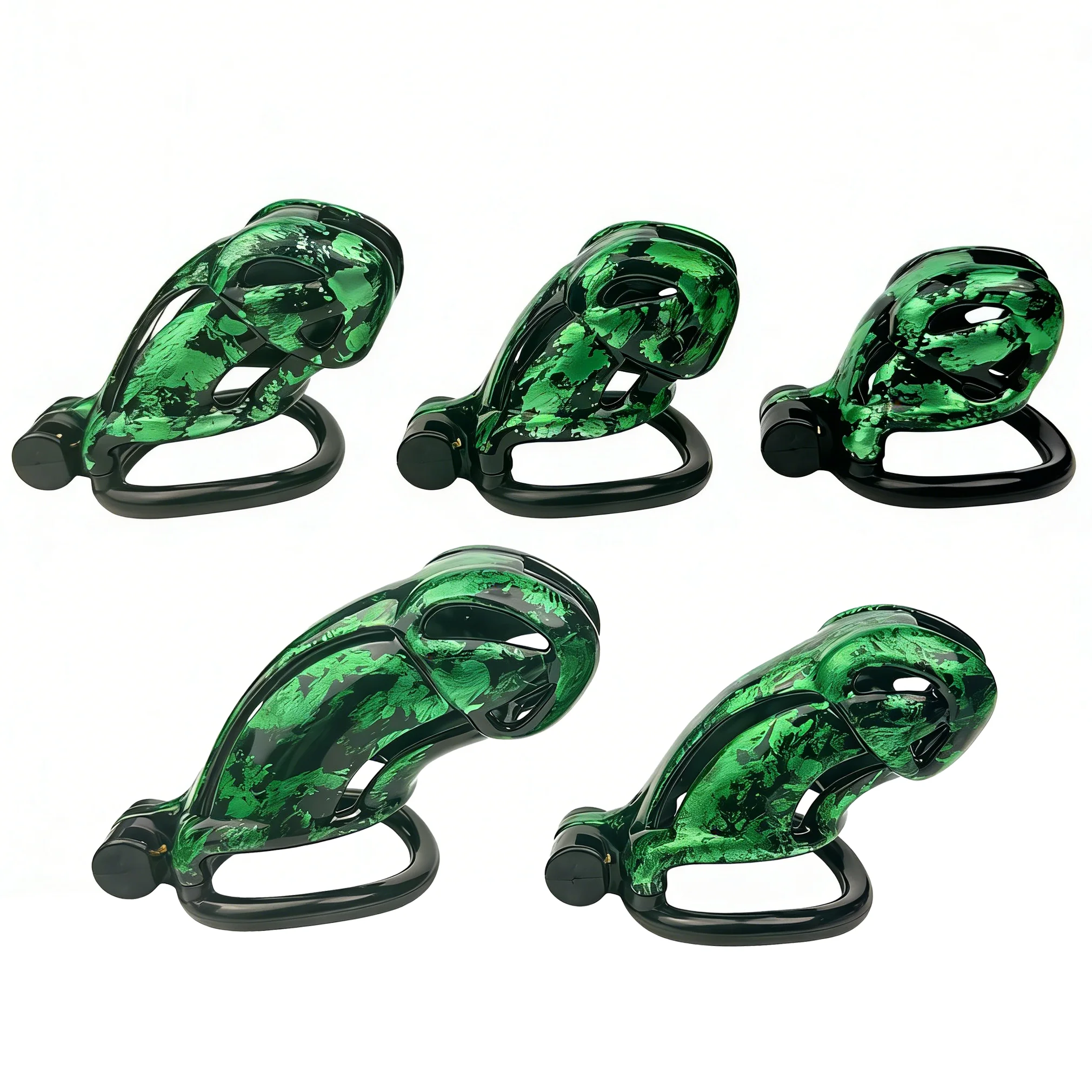 Colorful Gay Male Chastity Device Cock Cage Slave Chastity Lock Sex Toy for Men view 4