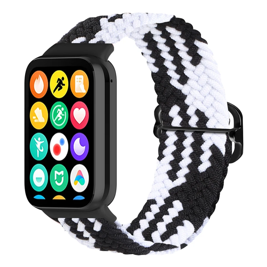 Nylon gevlochten bandje voor Xiaomi Mi Band 8/9/10 Pro armband smartwatch sport comfortabel polsbandje voor Redmi Watch 4 5 6 band