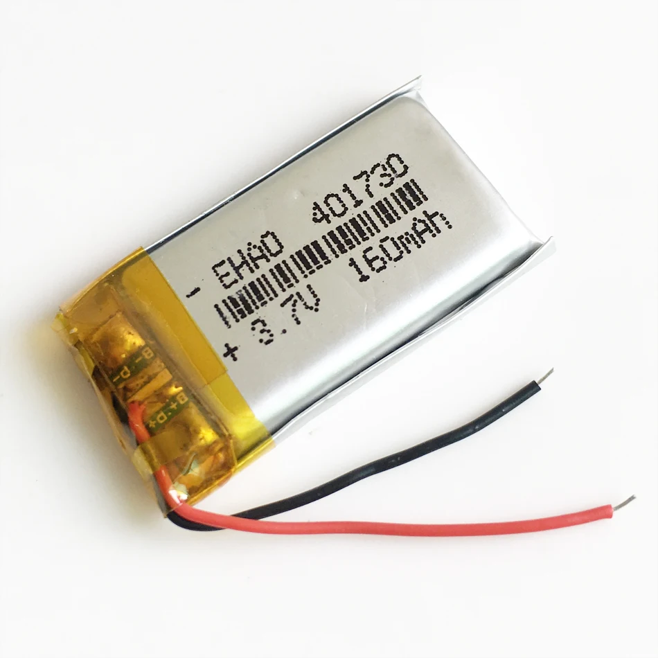 401730 3.7 فولت 160mAh بوليمر ليثيوم ليبو بطارية قابلة للشحن مخصصة بالجملة CE FCC بنفايات مسس شهادة الجودة #2