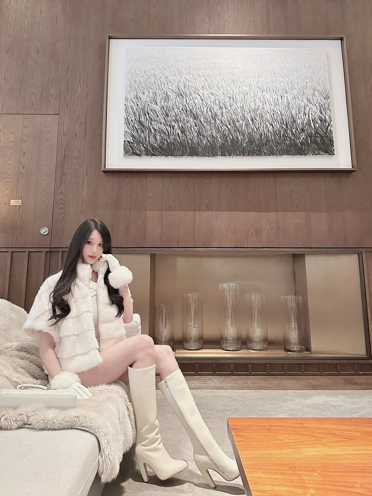 

Ele корейская женская модная шуба с воротником-стойкой ort Sve на молнии Thiened, осенне-зимняя верхняя одежда