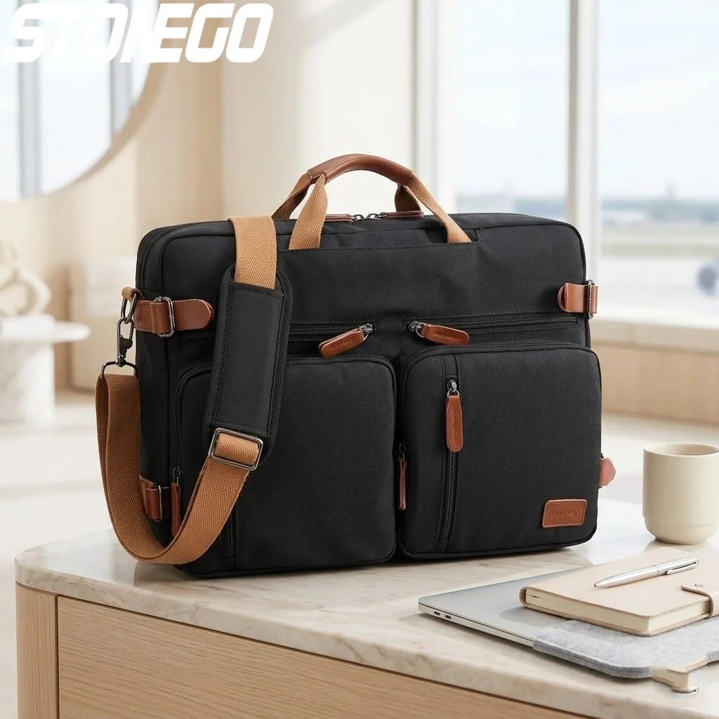 

Men Laptop Backpack 156 173 Inches Convertible Messenger Business Travel Shoulder Bag Large Capacity Multi Functional
