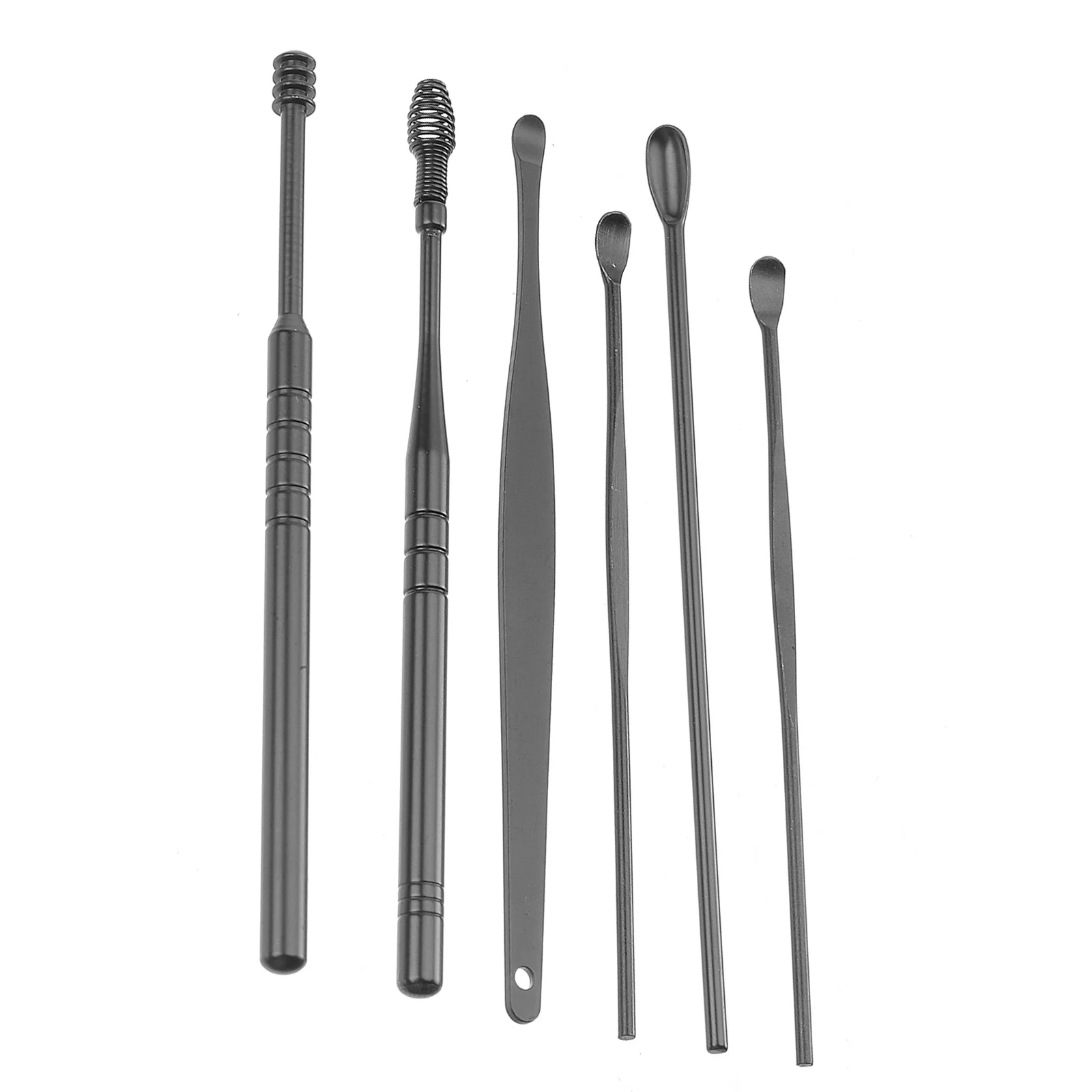 

2Sets Ear Picks Spiral Earwax Removal Kit Stainless Steel Ear Cleaner Tool Efficient Safe Portable Dirt Remover