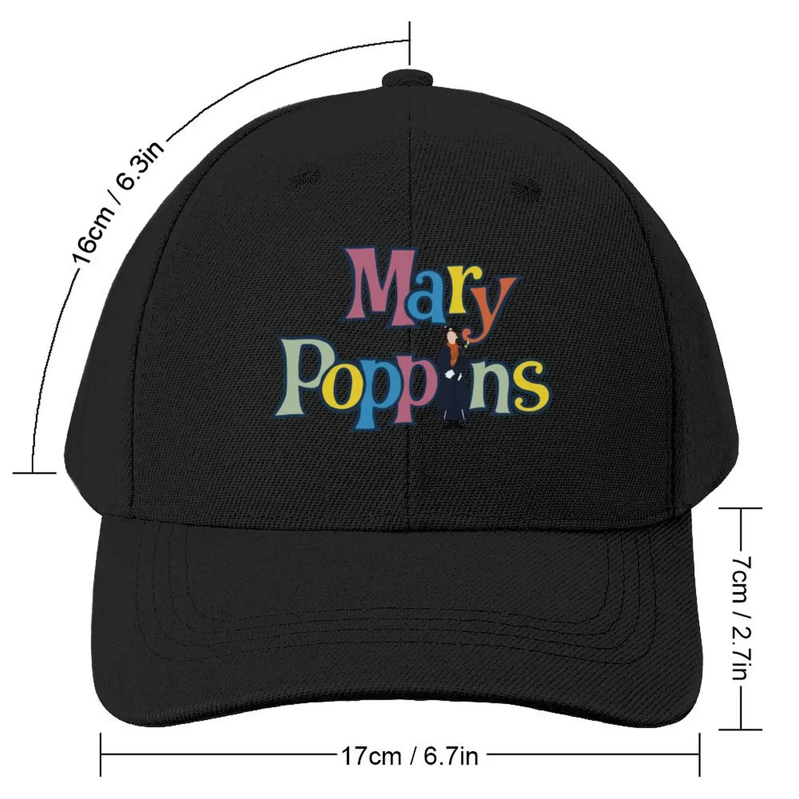 Mary Poppins XVI Baseball Cap Hat Man For The Sun Big Size Hat Women Hats Men's