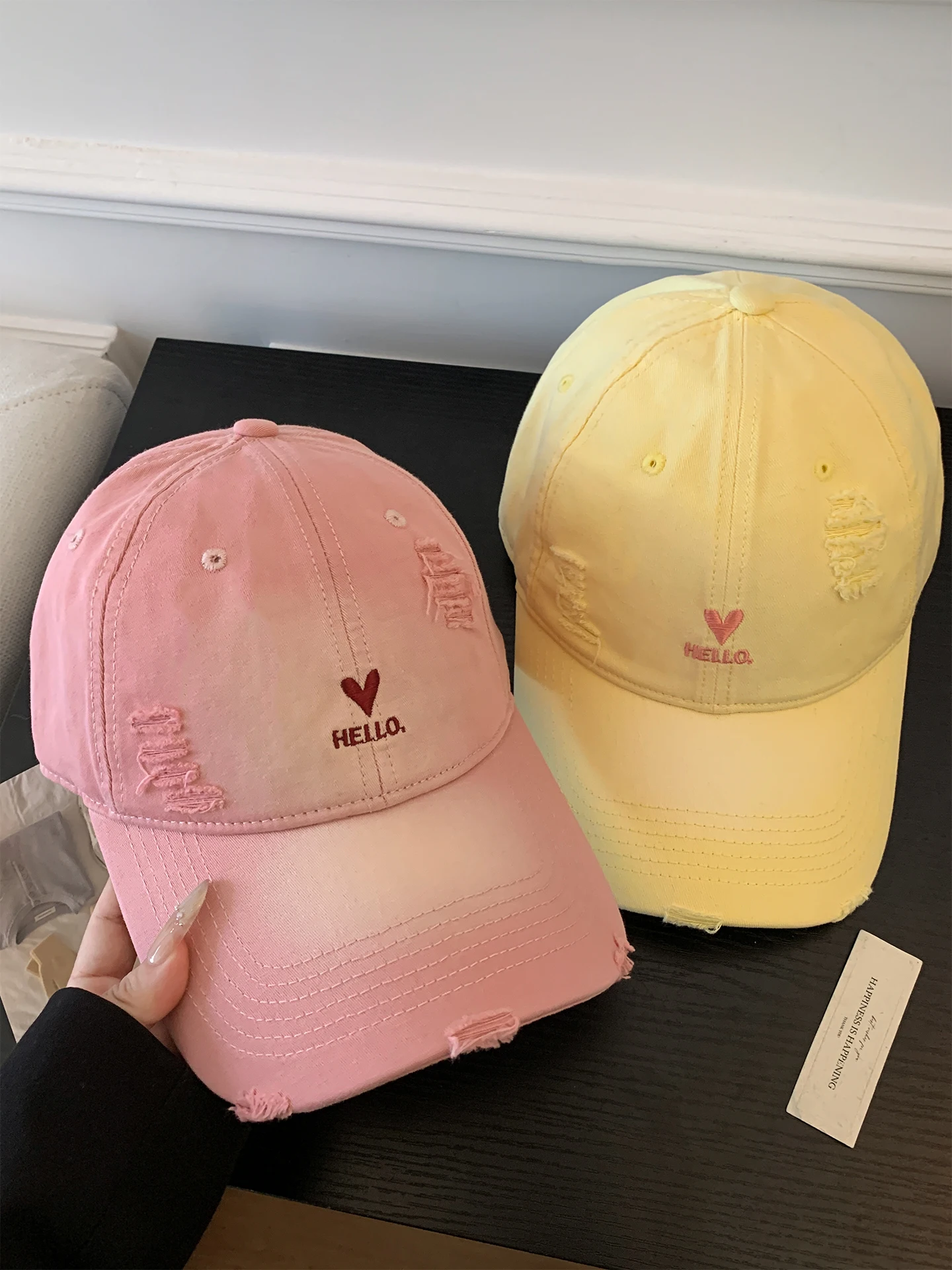 Retro American Style Baseball Cap Unisex Wide Brim Hat Deepened for Small Faces Casual Wear All Seasons Adjustable Size
