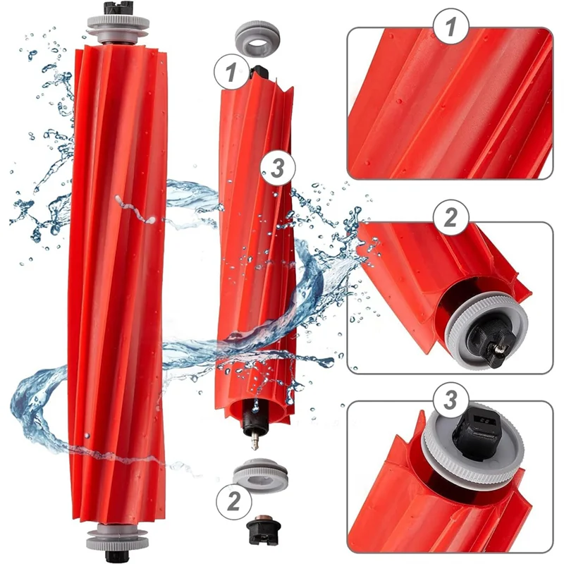 A97G Cepillo Lateral principal bolsas de filtro de fregona piezas de repuesto de plástico para aspiradora Xiaomi Roborock S7 Pro Ultra/S7 Maxv Ultra/S7 Maxv