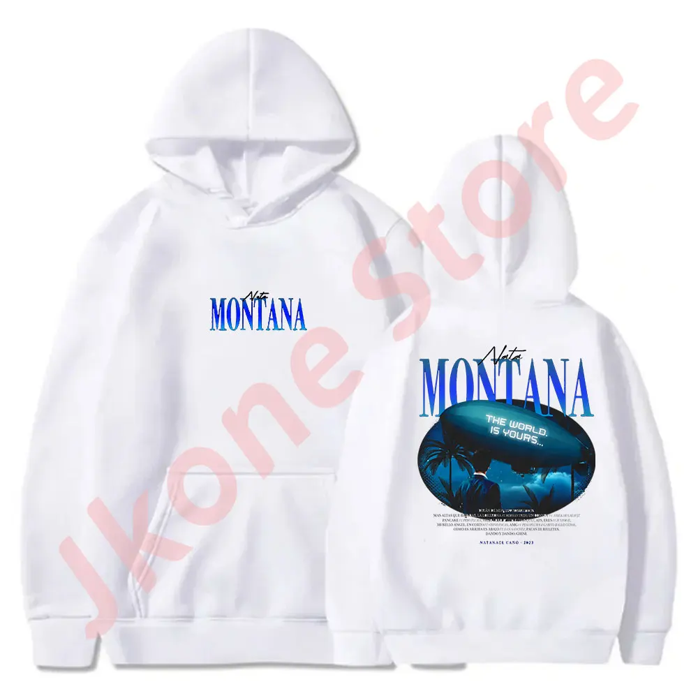 Natanael Cano Nata Montana Hoodies Tour New Logo Merch Pullovers Women Men Fashion Casual HipHop Sweatshirts