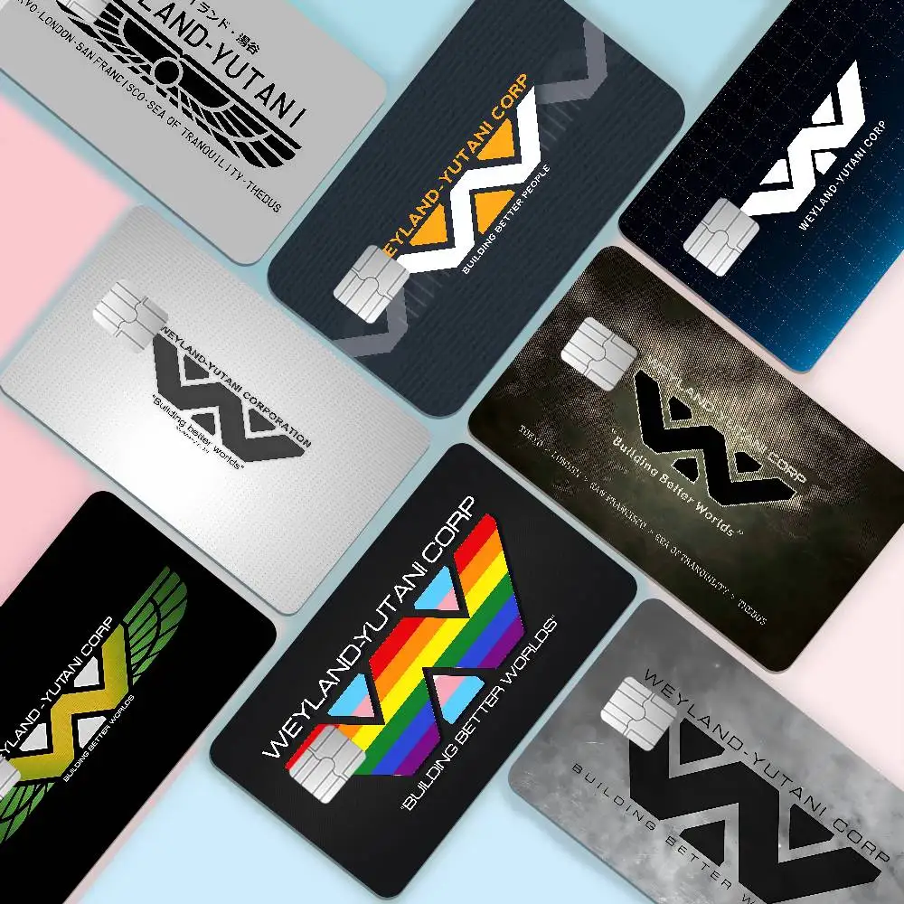 A-Weylands-yutani Microfiber Blanket Diy Credit Debit Card Sticker Party Sticker Decoration Waterproof Small Chip Card