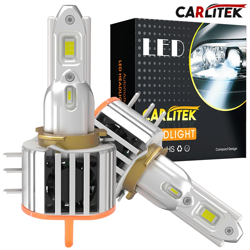 

CARLitek H15 LED Headlight Bulb DRL High beam 300W 6000K H15 Led 7535 CSP Car Lamps Auto Light Wireless Turbo Fan Plug&Play 2pcs
