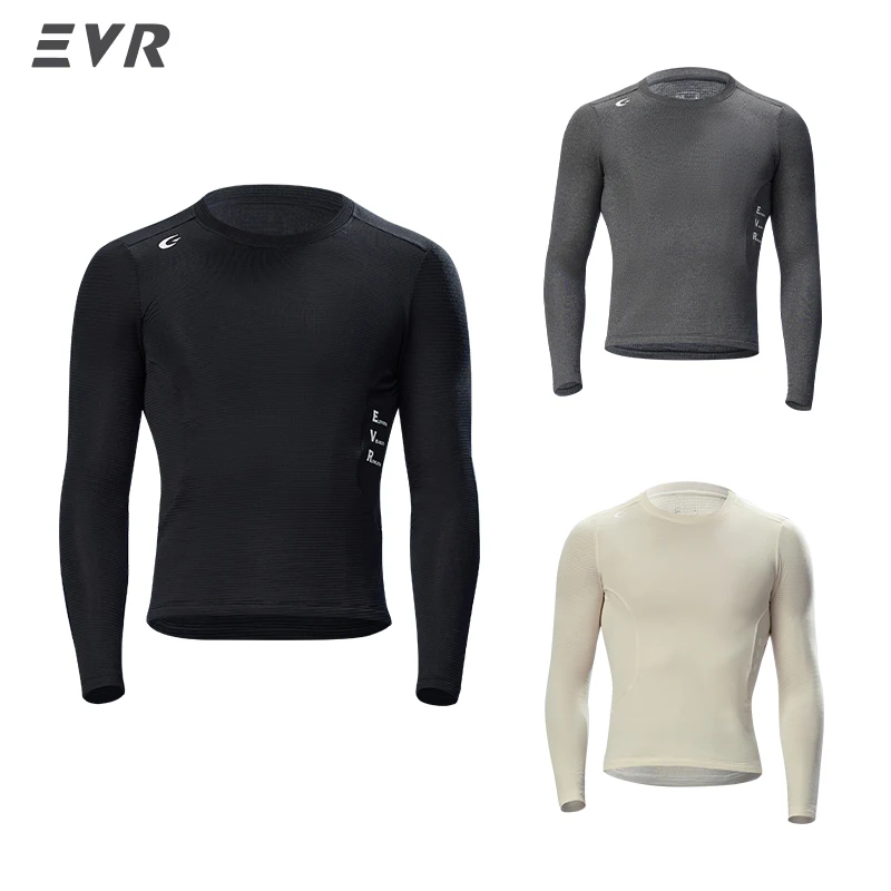 EVR Winter Cycling Base Layer Cloud Velvet Merino Wool Quick-drying Cycling Base Layer Sweatshirt Men's Warm Inner Sports Top