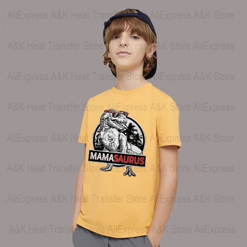 Cool Jurassic Dinosaur Patches On Clothing Men Fashion DIY T-Shirt Hoodies Iron On Transfers Sticker Thermal Stickers On Clothes