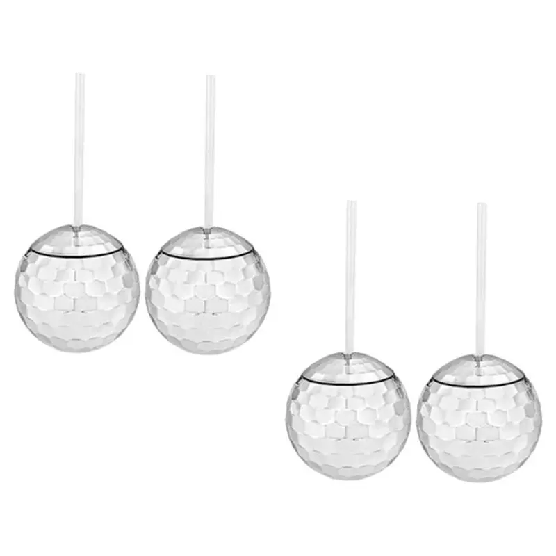 CYCLI-Set Of 8 Disco Ball Cup Glitter Flash Ball Cocktail Cup Tea Bottle Party Supplies Unique For Party Drinking Beverage C