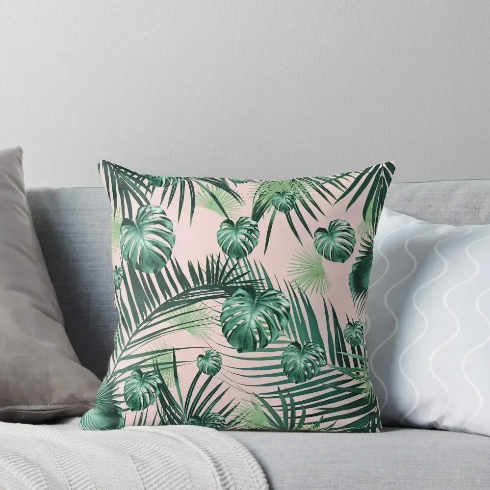 

Tropical Jungle Leaves Garden #2 #tropical #decor #art Throw Pillow Couch Pillows Custom Cushion Photo Pillowcase Cushion pillow