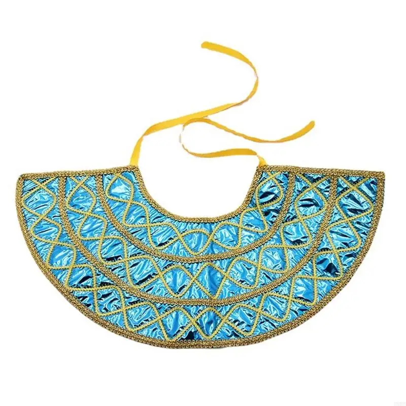 39BB Egyptische kostuumaccessoires Set Egyptisch farao -kopstuk Egyptische polsbandjes voor Halloween Role Play Cosplay