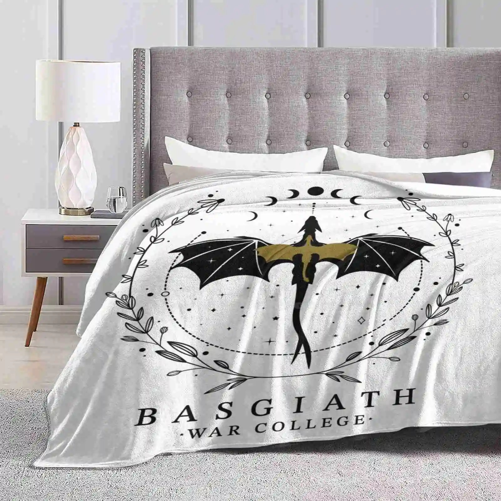 Basgiath War College Fashion Soft Warm Flannel Blanket Basgiath War College Violet Sorrengail For Reader Fourth Wing Xaden Ya