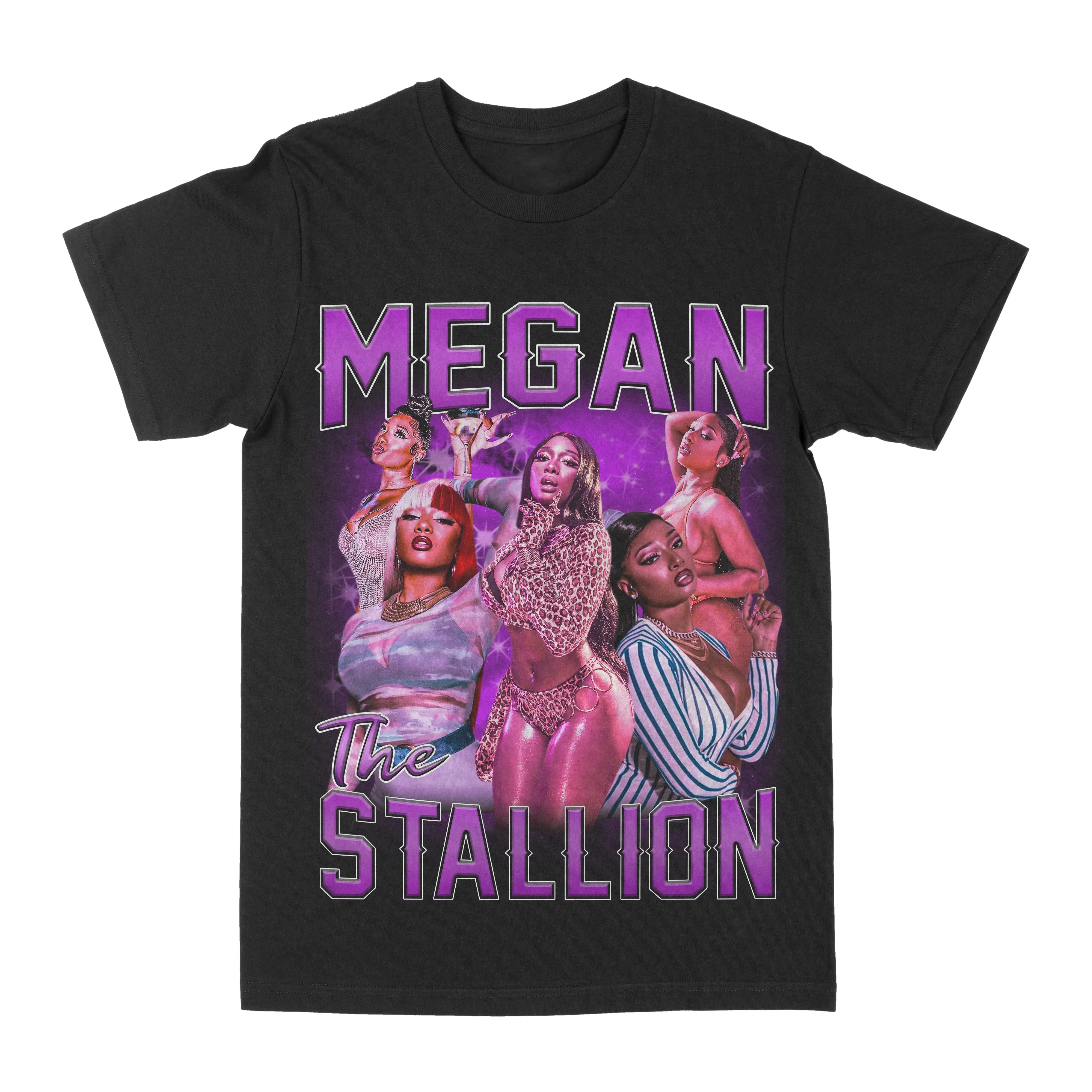 

Megan Thee Stallion Graphic T-shirt Patterned Printed T-shirt Summer Luxury Brand Pure Cotton T-shirts for Men and Women
